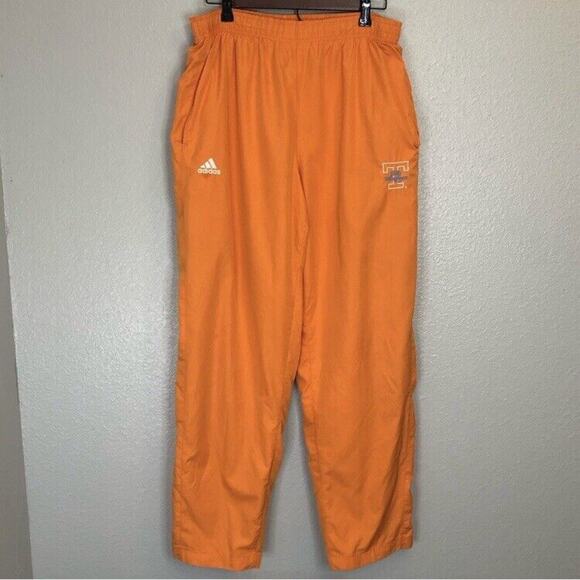 Adidas Size Med Orange Tennessee TN Lady Volunteers Tracksuit Sweat Pants FLAWED - Picture 1 of 12